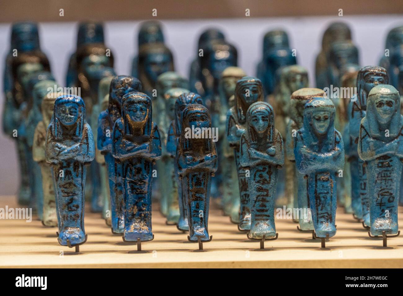 blue servant army egyptian tomb small statue Stock Photo Alamy