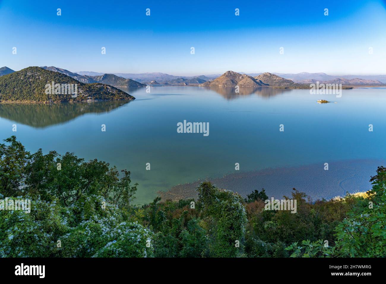 Blick über den Skutarisee, Montenegro, Europa  |  Skadar lake view, Montenegro, Europe Stock Photo