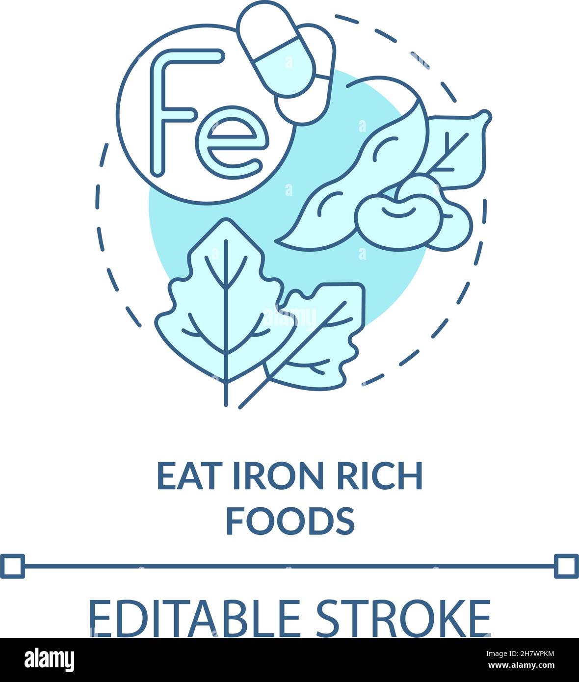 Iron rich food Stock Vector Images - Alamy