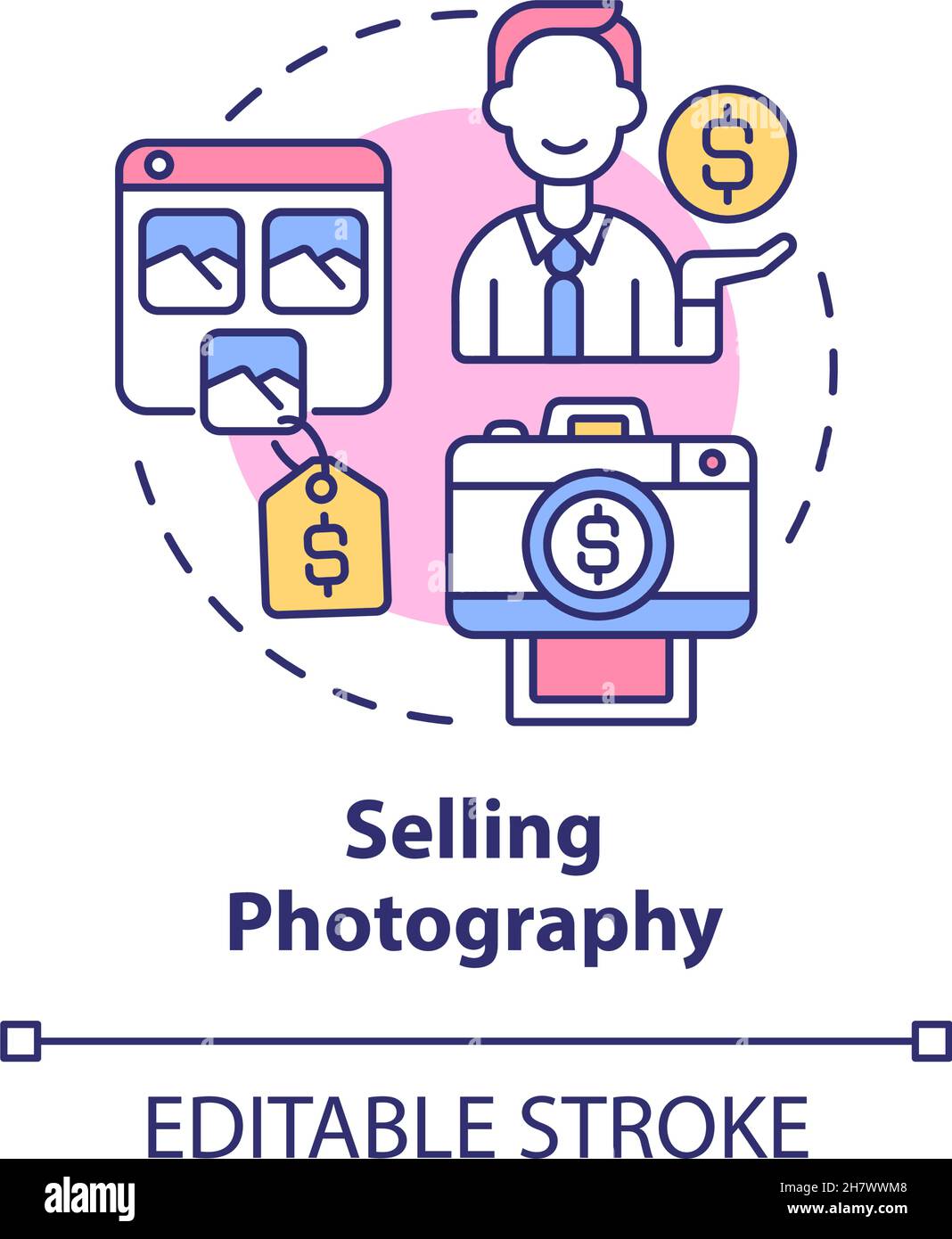 Selling Photography Concept Icon Stock Vector Image Art Alamy Selling Photography Concept Icon Stock Vector Image Art Alamy