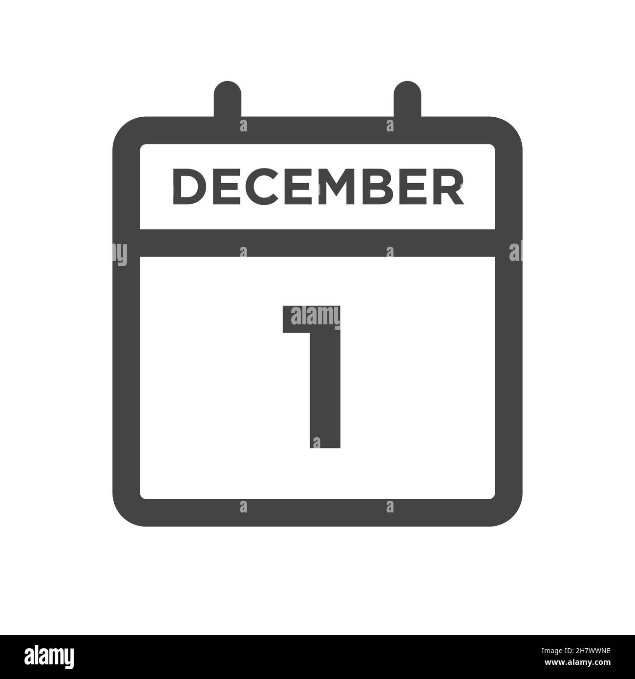 December 1 Calendar Day or Calender Date for Deadline and Appointment Stock  Vector Image & Art - Alamy