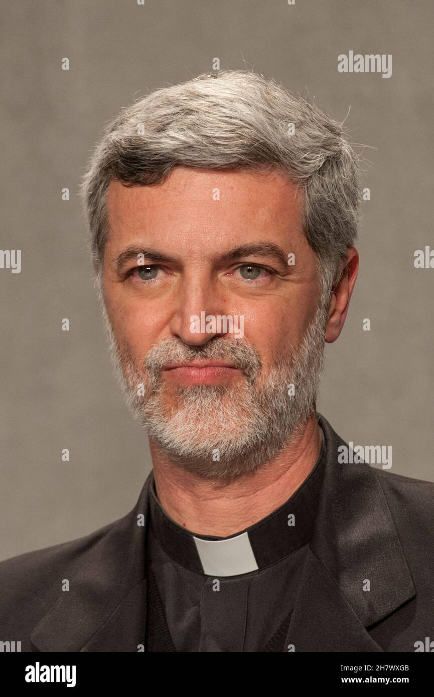 Rome, Italy. 25th Nov, 2021. Italy, Rome, Vatican, 21/11/25. Father Alexandre Awi Mello, Secretary of the Dicastery for the Laity, the Family and Life, during press conference of the Presentation of the Message of the Holy Father Francis on the occasion of the International Day of Persons with Disabilities, at the Press Office of the Holy See.Photo by Massimiliano MIGLIORATO/Catholic Press Photo Credit: Independent Photo Agency/Alamy Live News Stock Photo