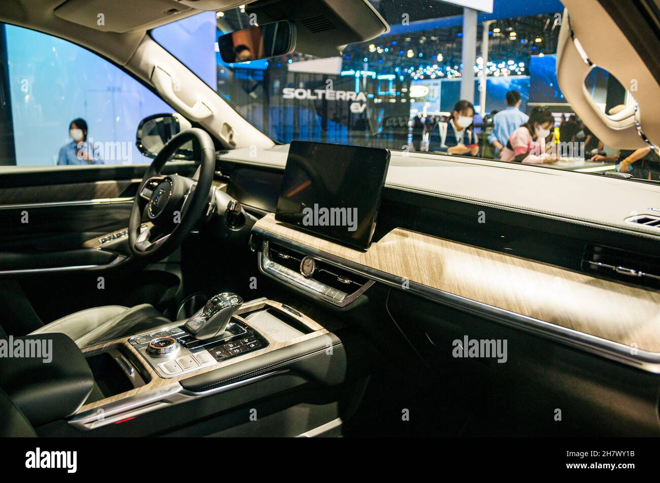 Interior of the Tank 500 a large SUV from Great Wall seen on display at ...