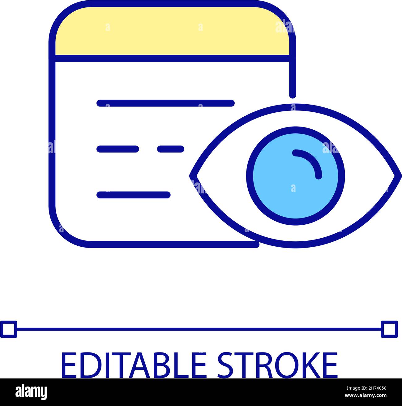 Web tracking RGB color icon Stock Vector