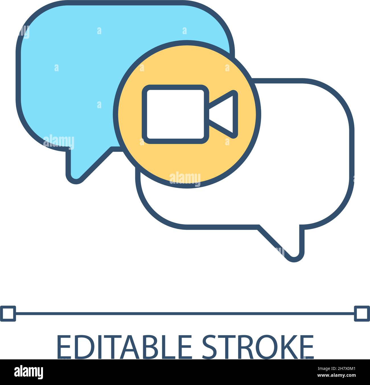 Virtual video calling Stock Vector Images Alamy