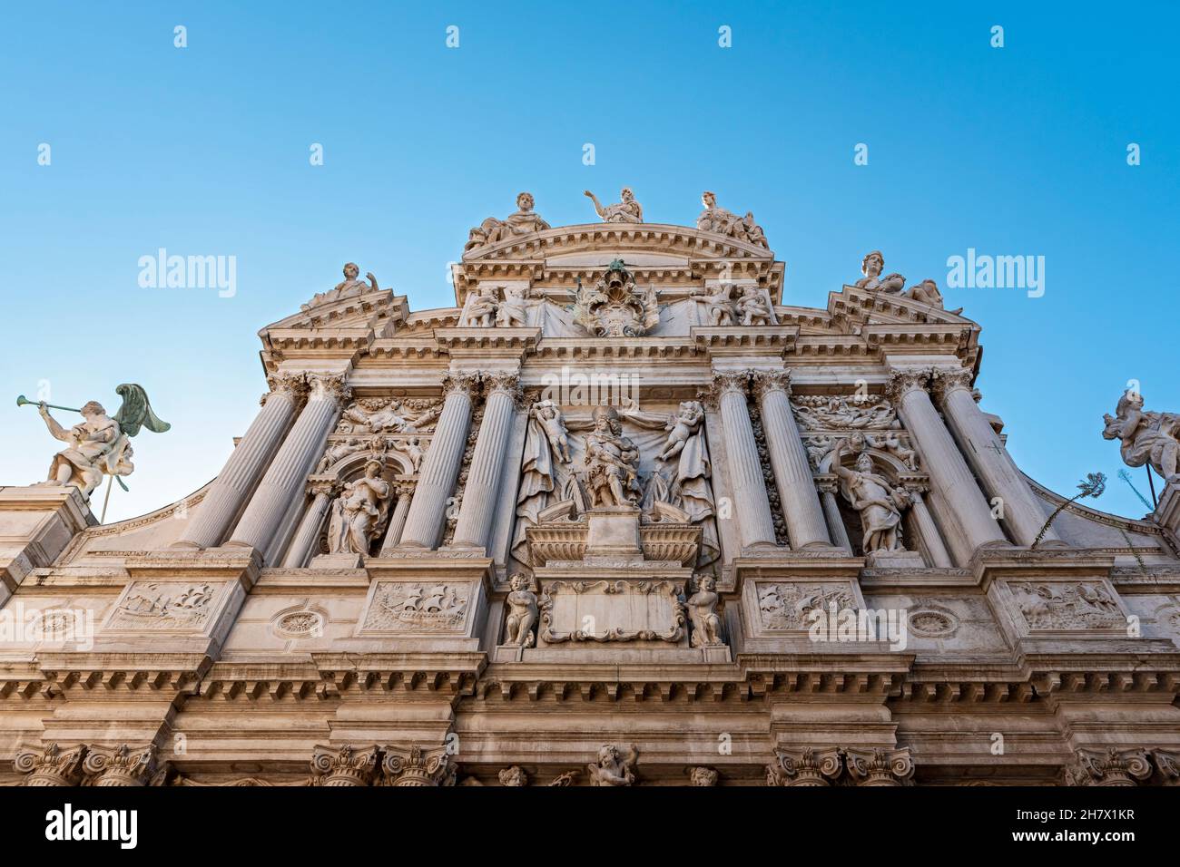 Church of Saint Mary of the Lily (Santa Maria Zobenigo or Chiesa di Santa Maria del Giglio), Venice, Italy Stock Photo