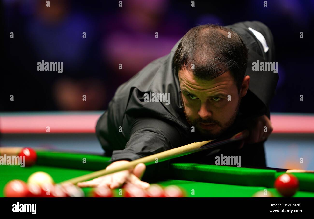 John Astley in action during day three of the Cazoo UK Championship at the York Barbican. Picture date: Thursday November 25, 2021. Stock Photo