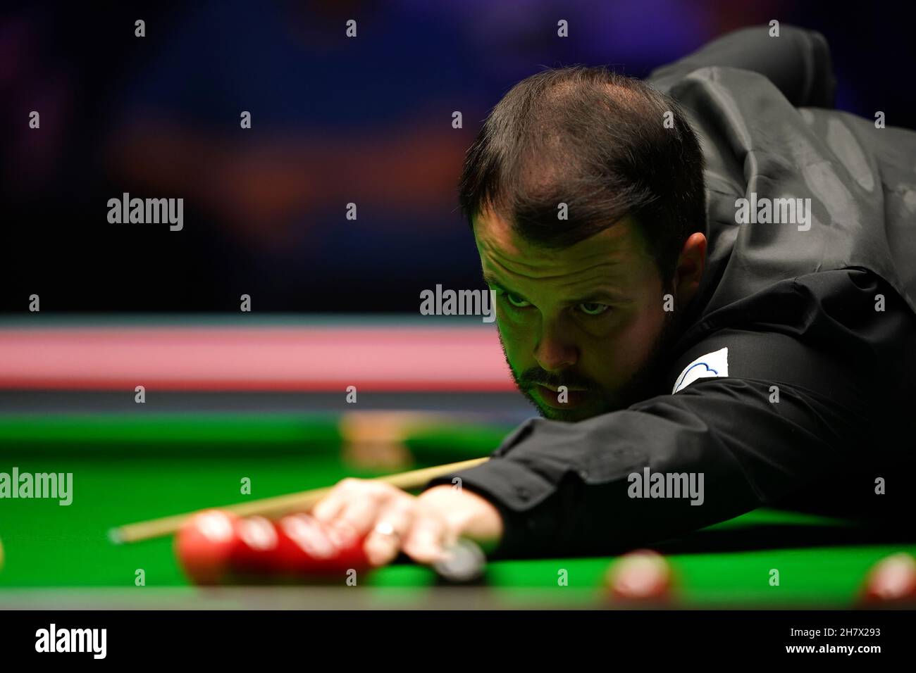 John Astley in action during day three of the Cazoo UK Championship at the York Barbican. Picture date: Thursday November 25, 2021. Stock Photo