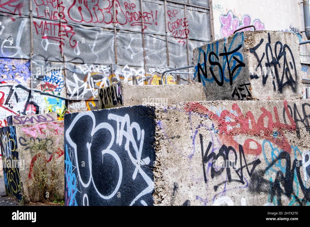 Waterloo London England UK, November 21 2021, Colourful Bright Painted