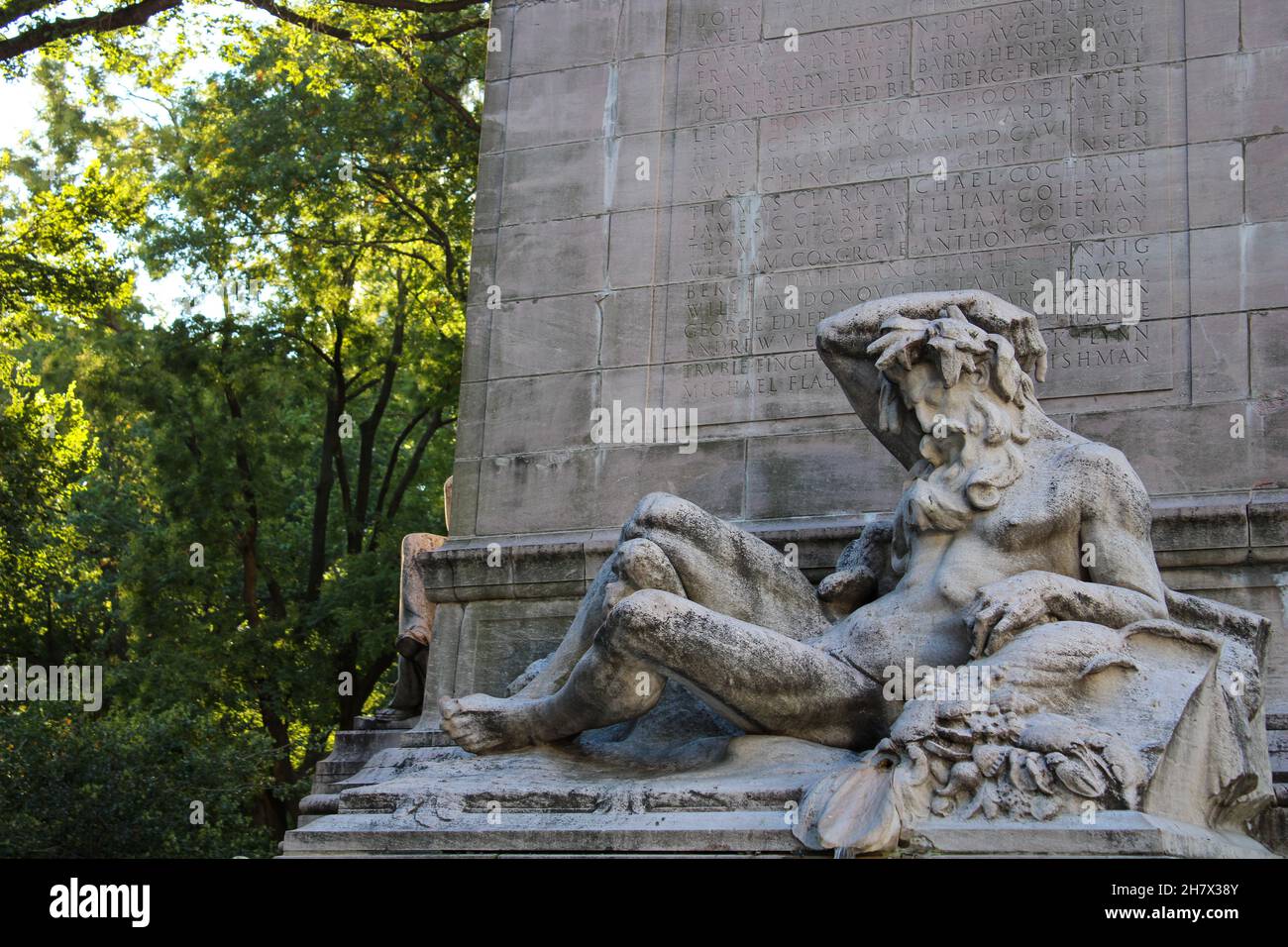 Statues in New York City Central Park Stock Photo Alamy