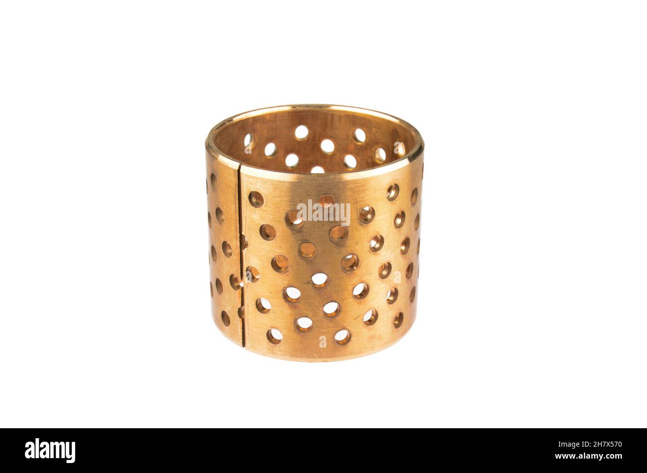 Bronze rod bushing on isolated white background Image Stock Photo Alamy