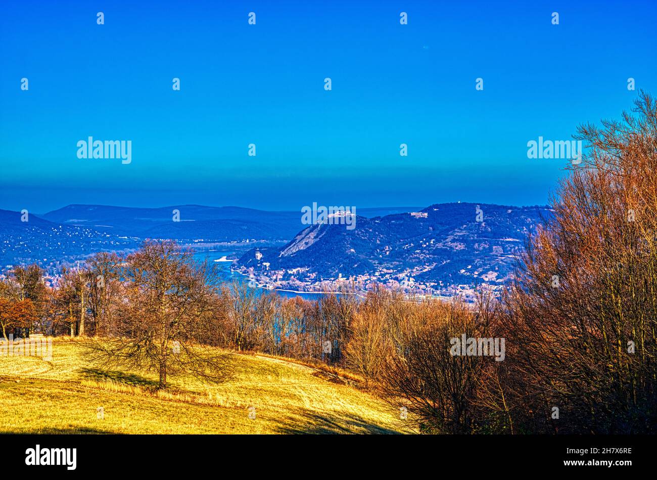 Fall landscape in the Pilis mountains Stock Photo
