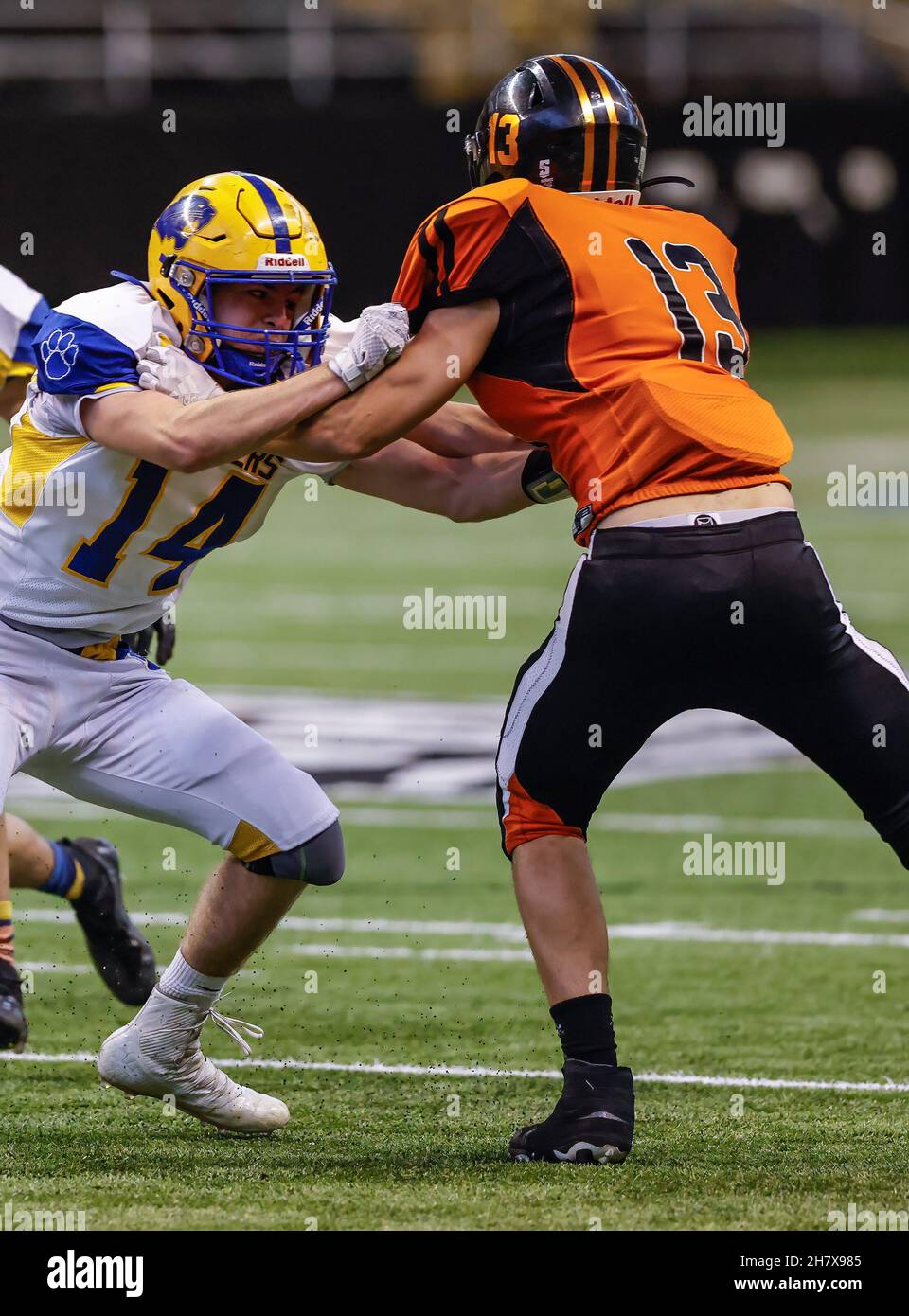 Football Action with Carey vs Kendrick High School at the Idaho State