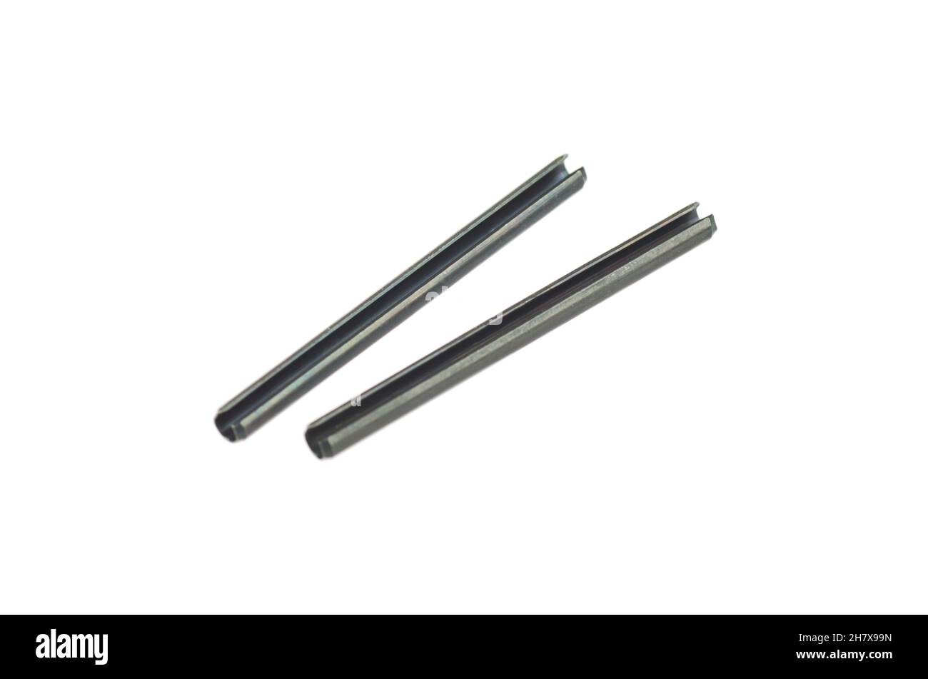 Carbon Steel Spring Pin, isolated on white backround Stock Photo Alamy
