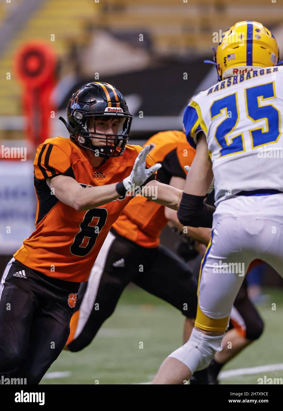 Football Action with Carey vs Kendrick High School at the Idaho State Football Championship in