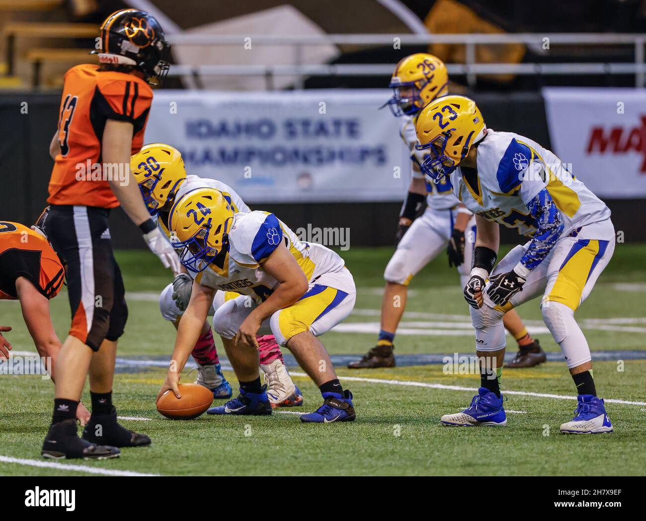 Football Action with Carey vs Kendrick High School at the Idaho State ...