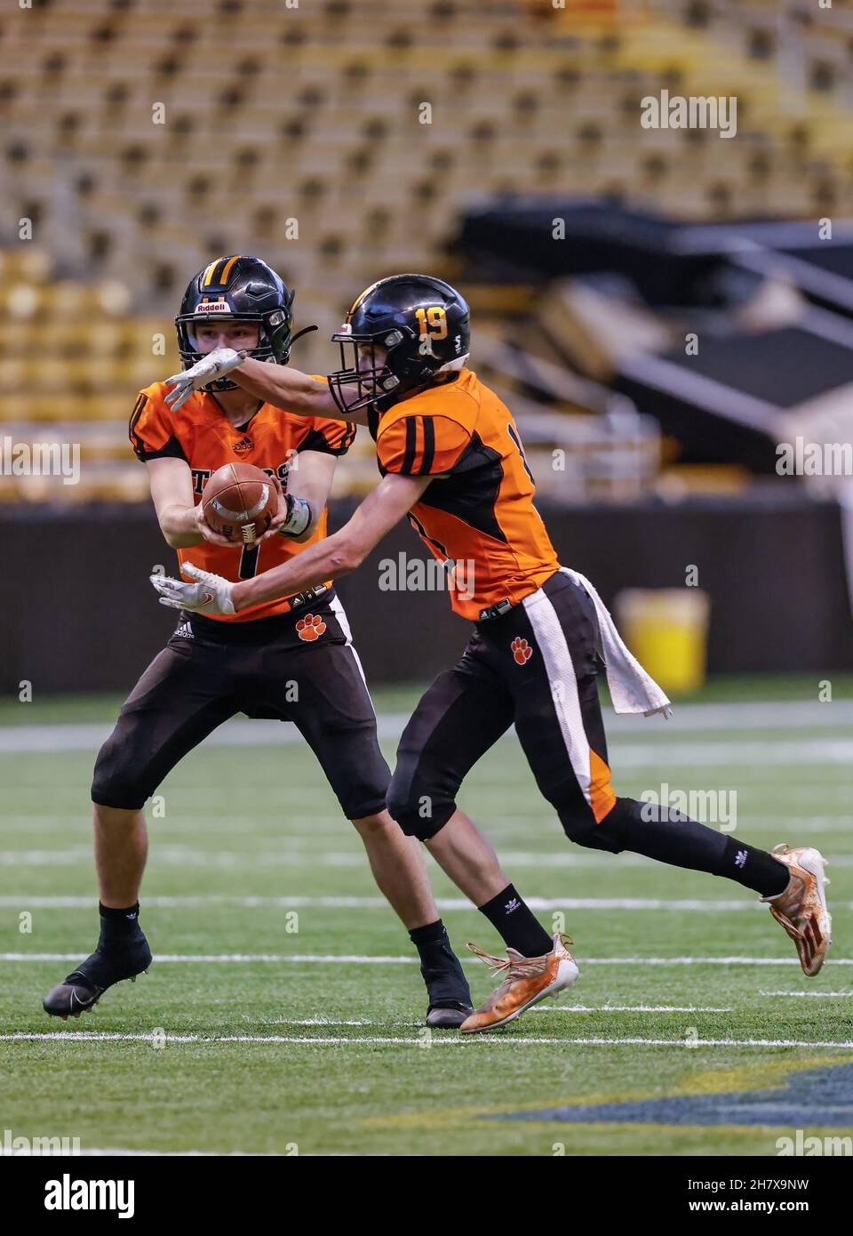Football Action with Carey vs Kendrick High School at the Idaho State Football Championship in