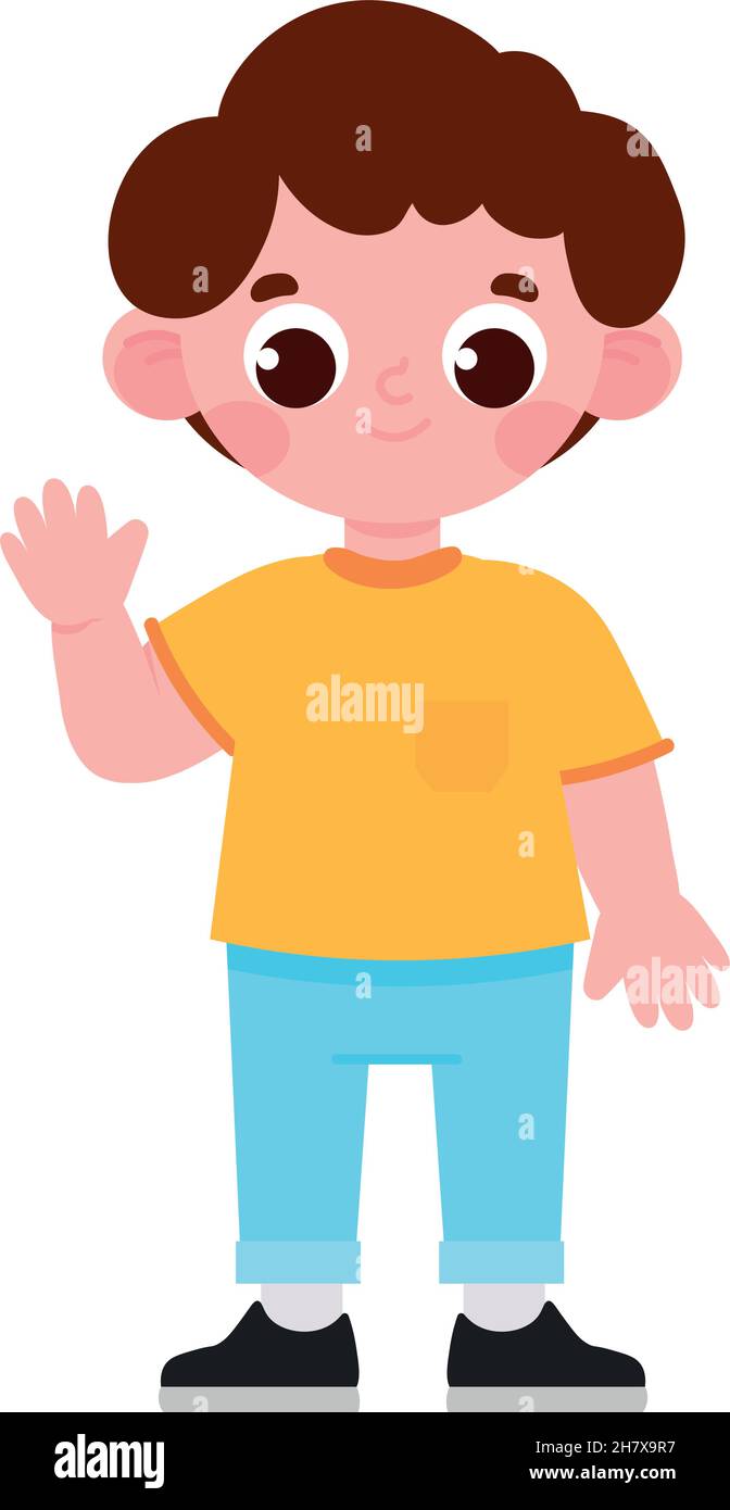little cute boy Stock Vector Image & Art - Alamy