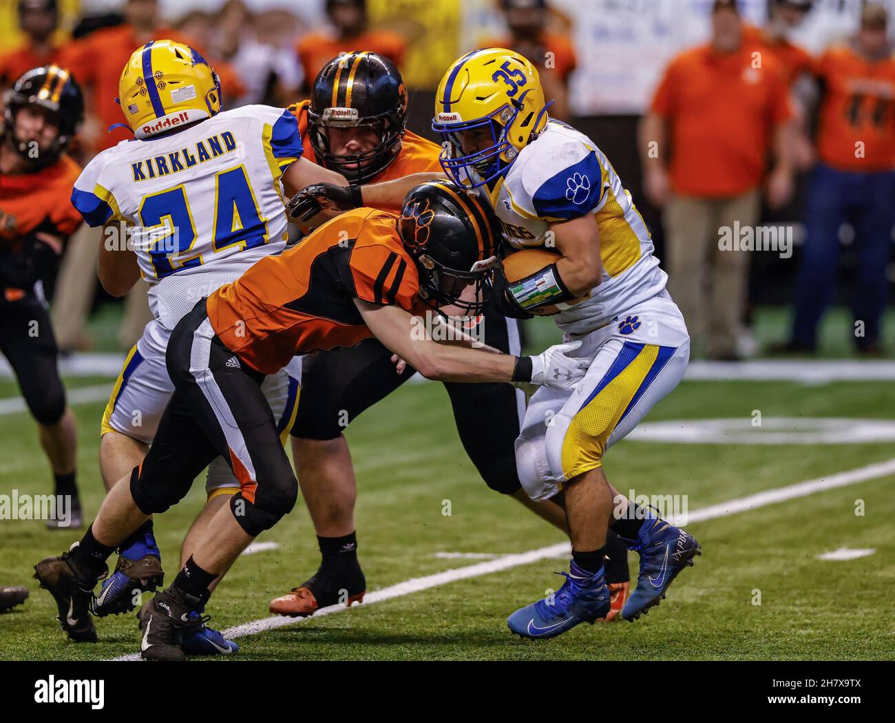 Football Action with Carey vs Kendrick High School at the Idaho State