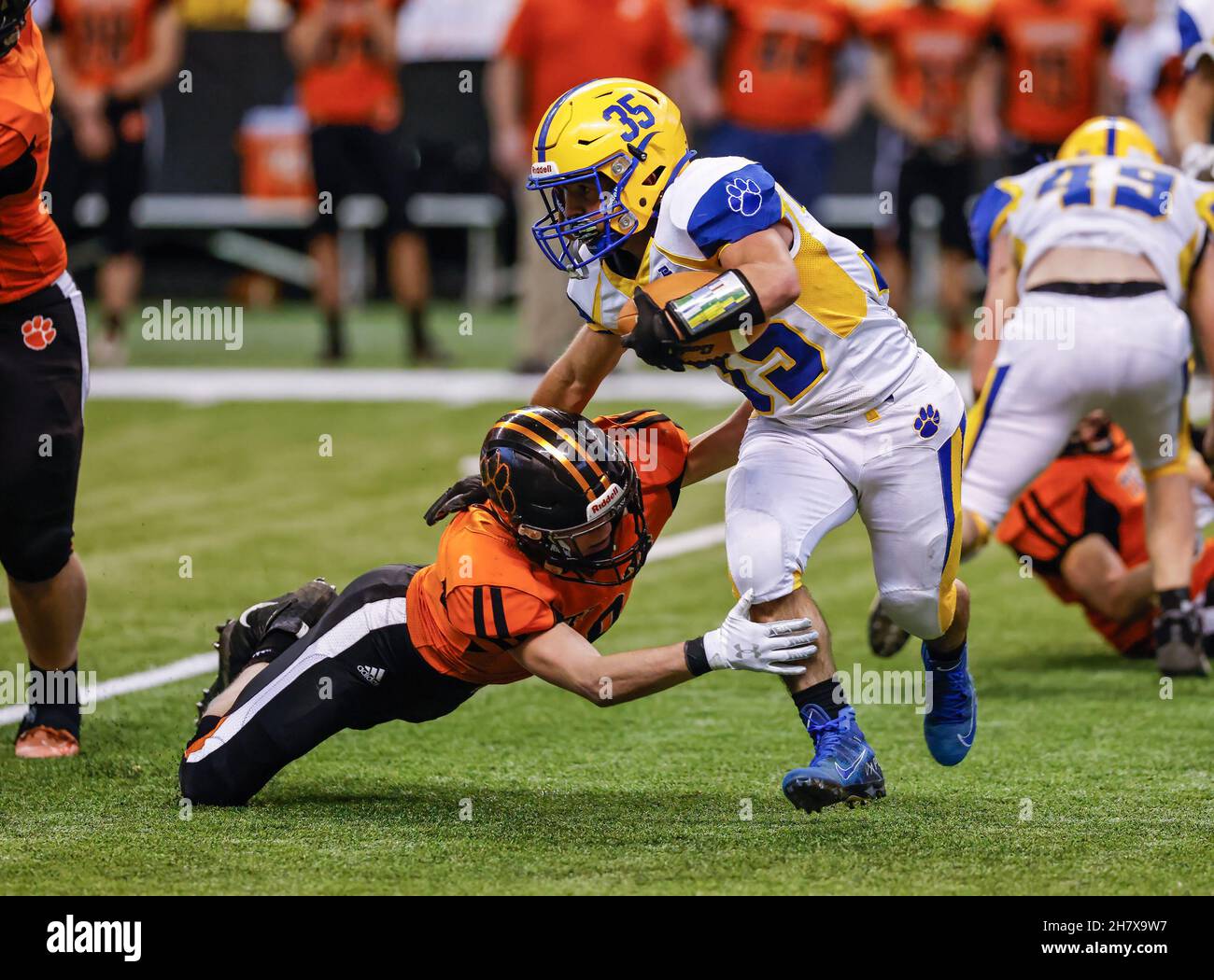 Football Action with Carey vs Kendrick High School at the Idaho State