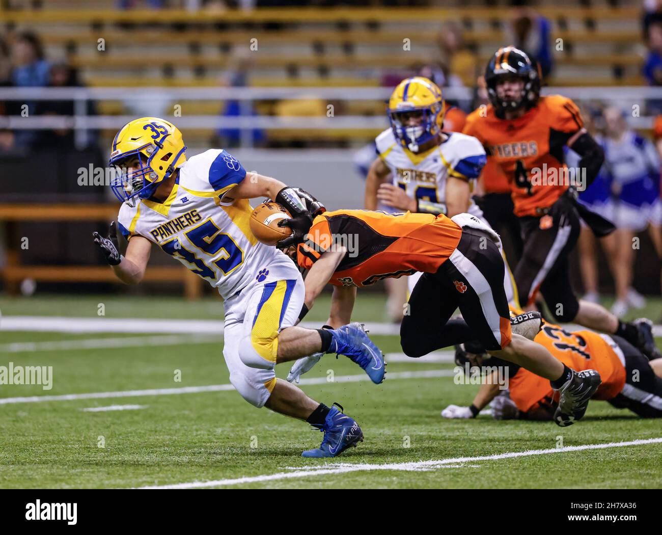 Football Action with Carey vs Kendrick High School at the Idaho State