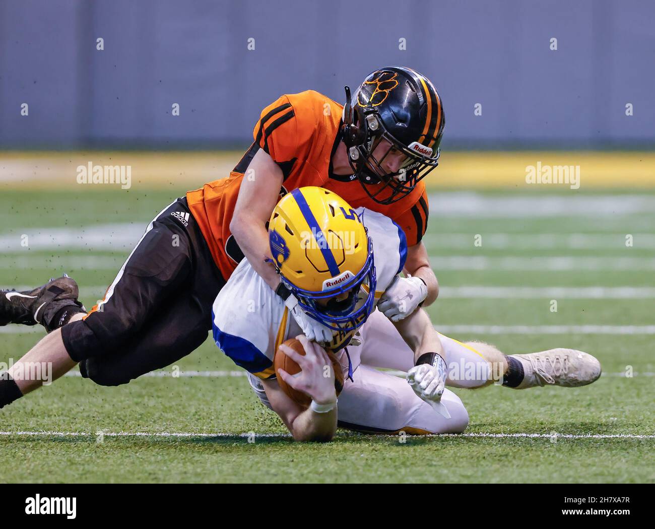 Football Action with Carey vs Kendrick High School at the Idaho State