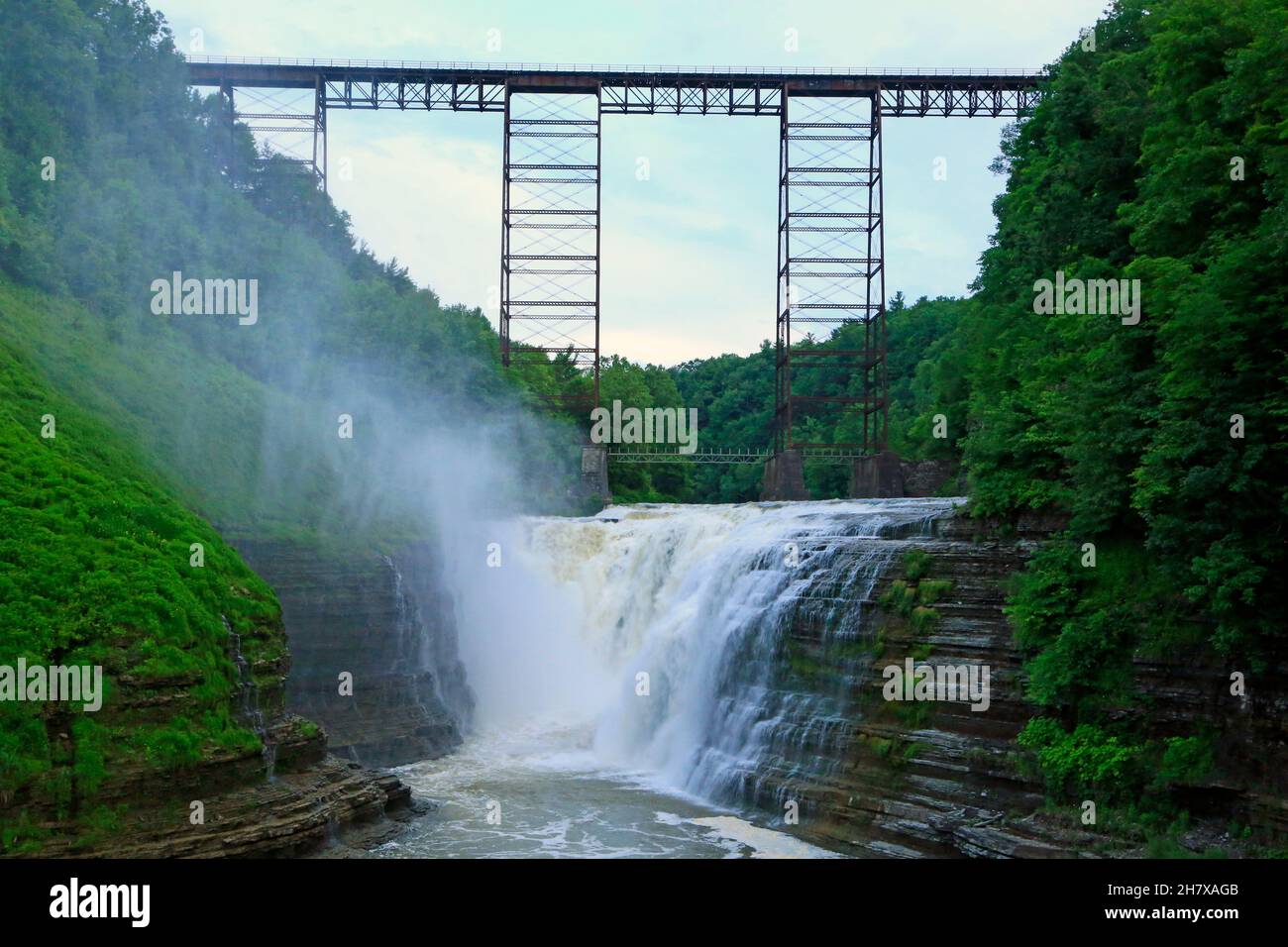 Portage viaduct, New York Stock Photo Alamy