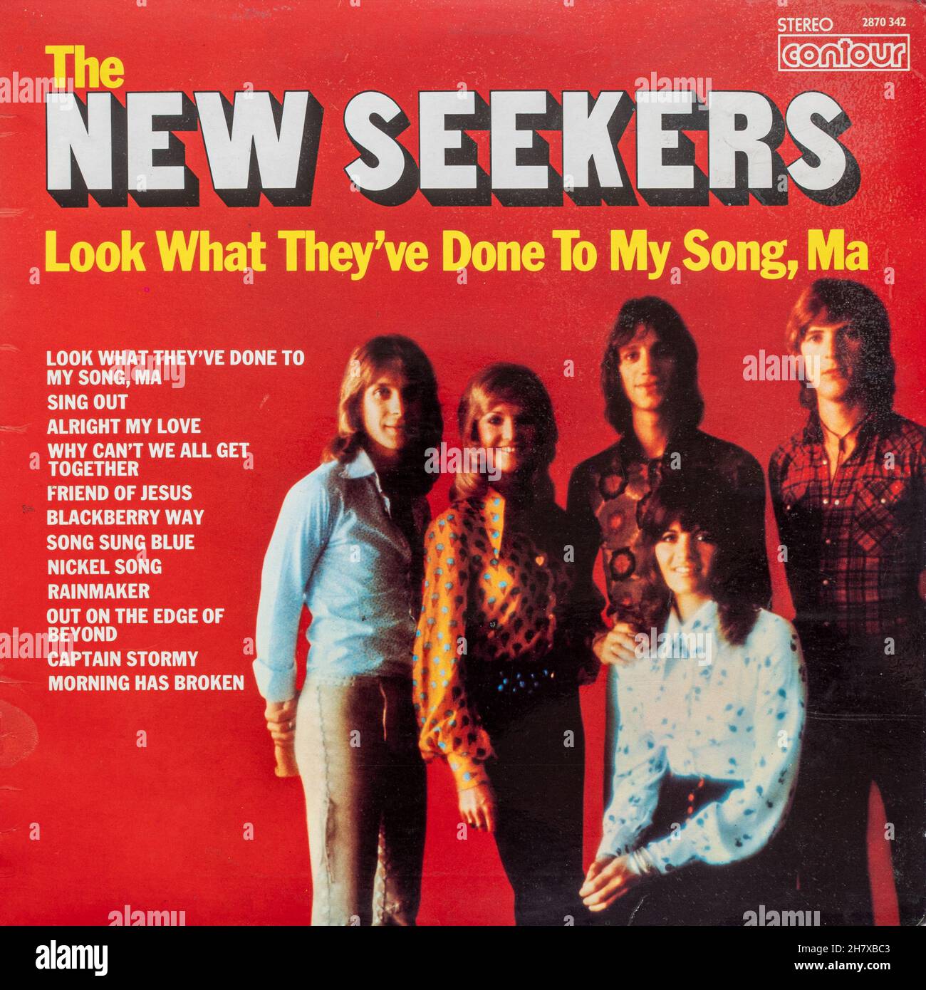 The New Seekers album Look What They've Done To My Song, Ma, vinyl LP record cover Stock Photo