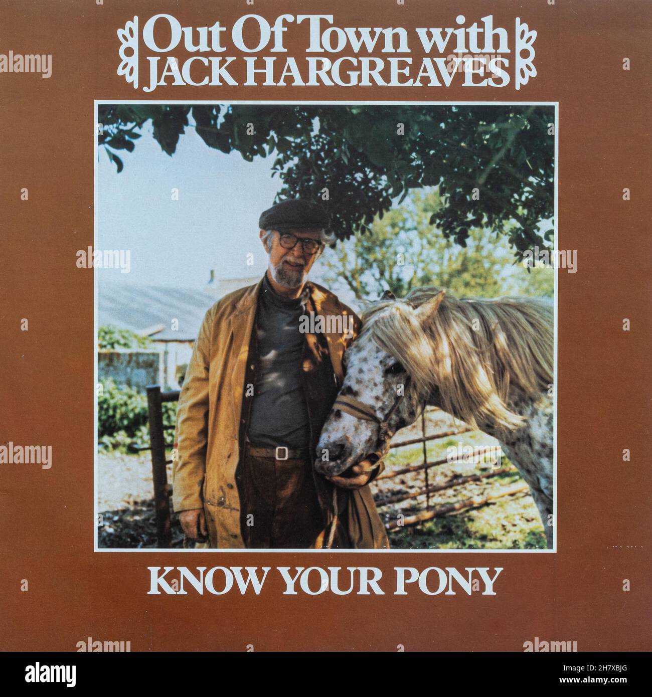 Out of Town with Jack Hargreaves, vinyl LP record cover (know your pony) Stock Photo
