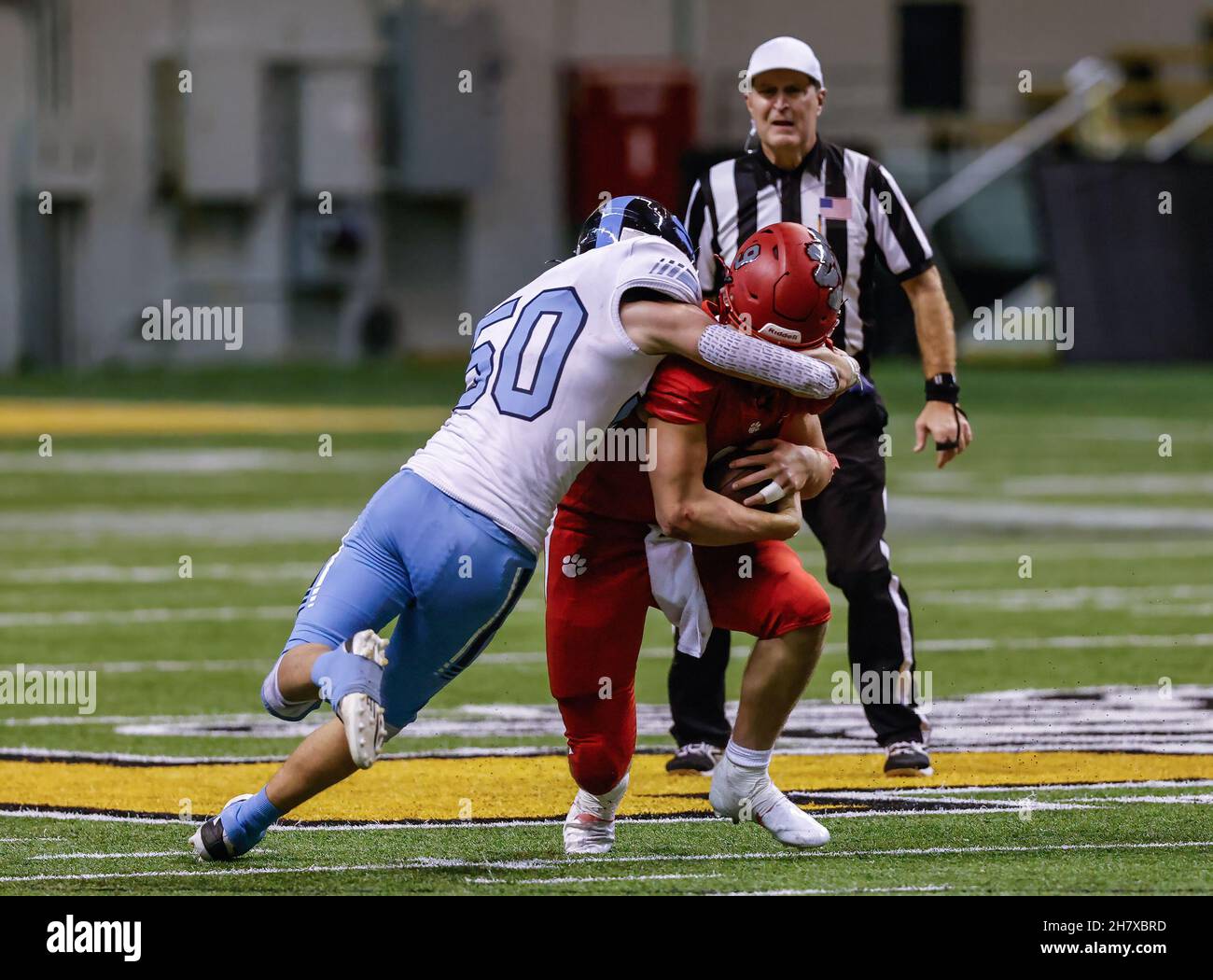 Football action with Skyline vs Sandpoint High School at the Idaho ...