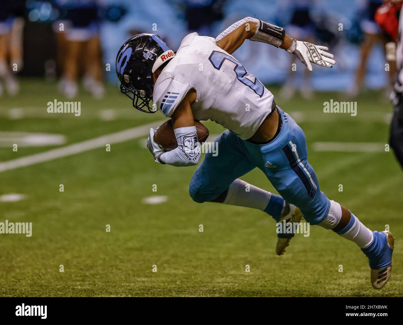 Football action with Skyline vs Sandpoint High School at the Idaho ...