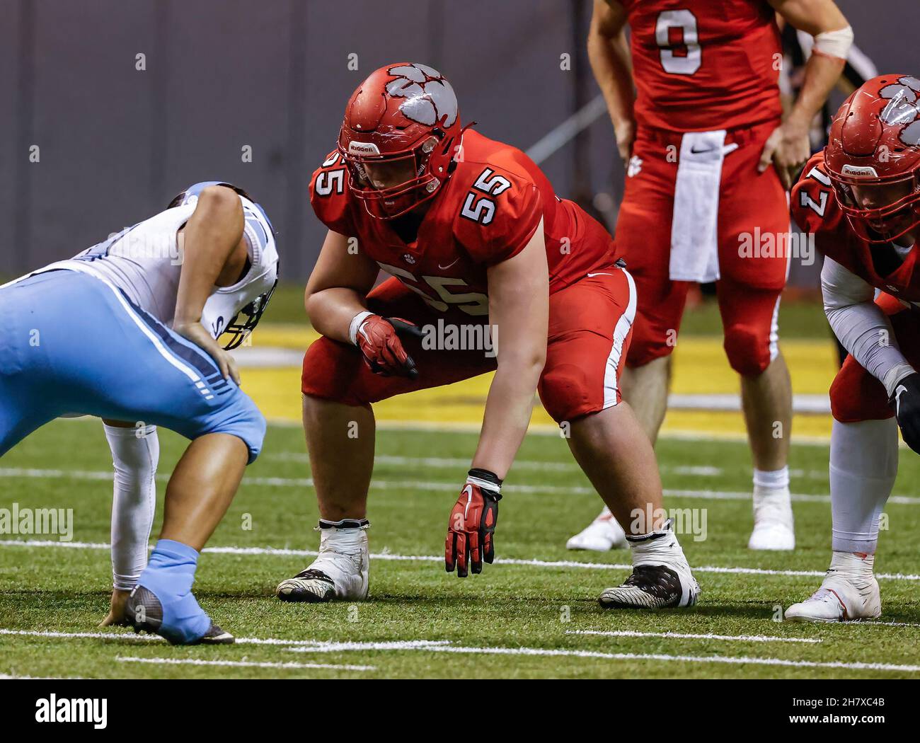 Football action with Skyline vs Sandpoint High School at the Idaho ...