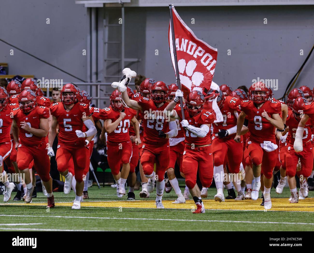 Football action with Skyline vs Sandpoint High School at the Idaho ...