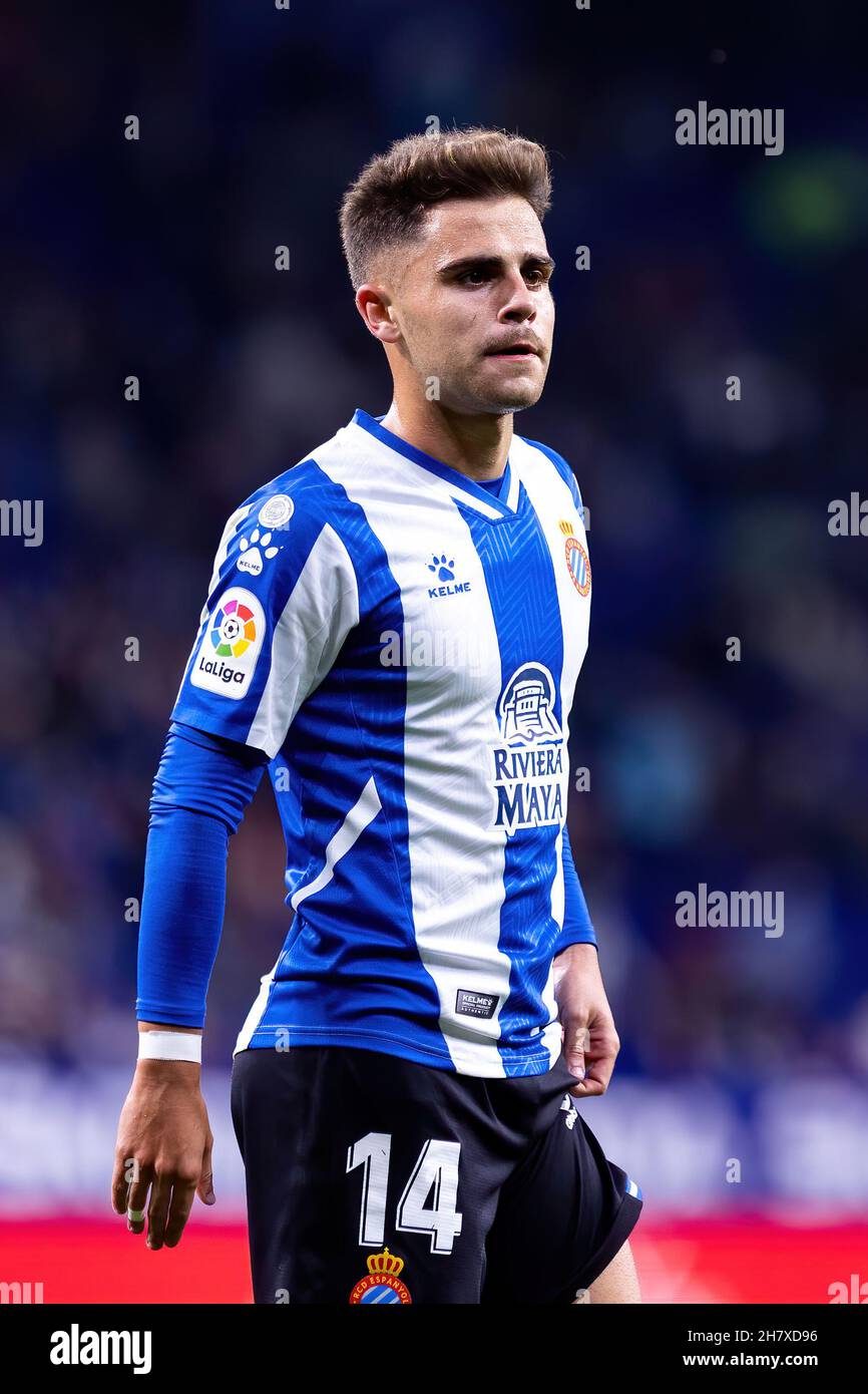 BARCELONA - OCT 26: Melendo in action during the La Liga match between RCD  Espanyol and Athletic Club de Bilbao at the RCDE Stadium on October 26, 202  Stock Photo - Alamy