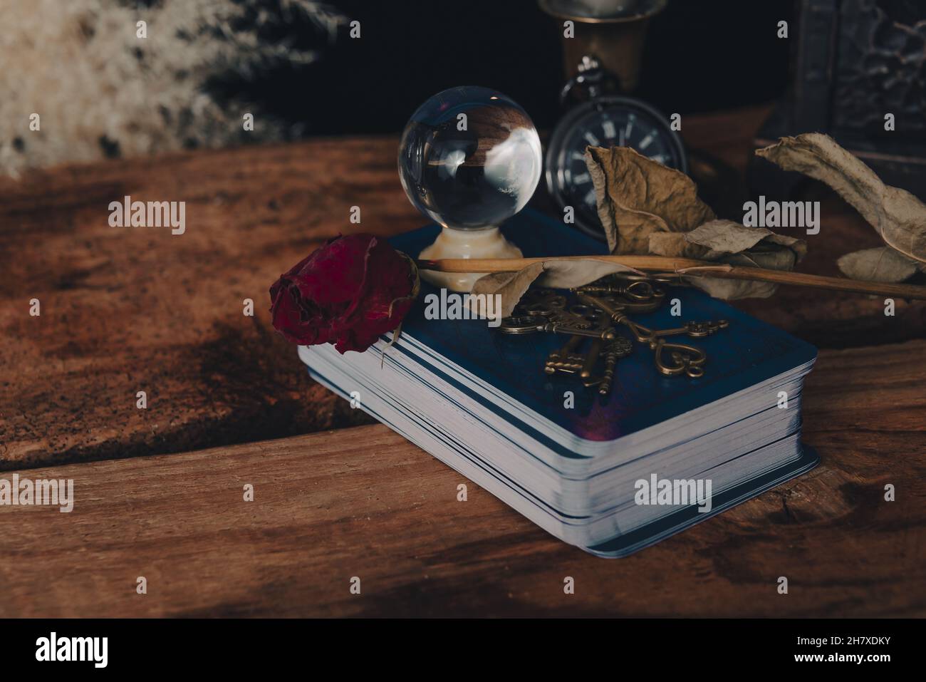 Fortune telling on coffee grounds by candlelight Stock Photo Alamy