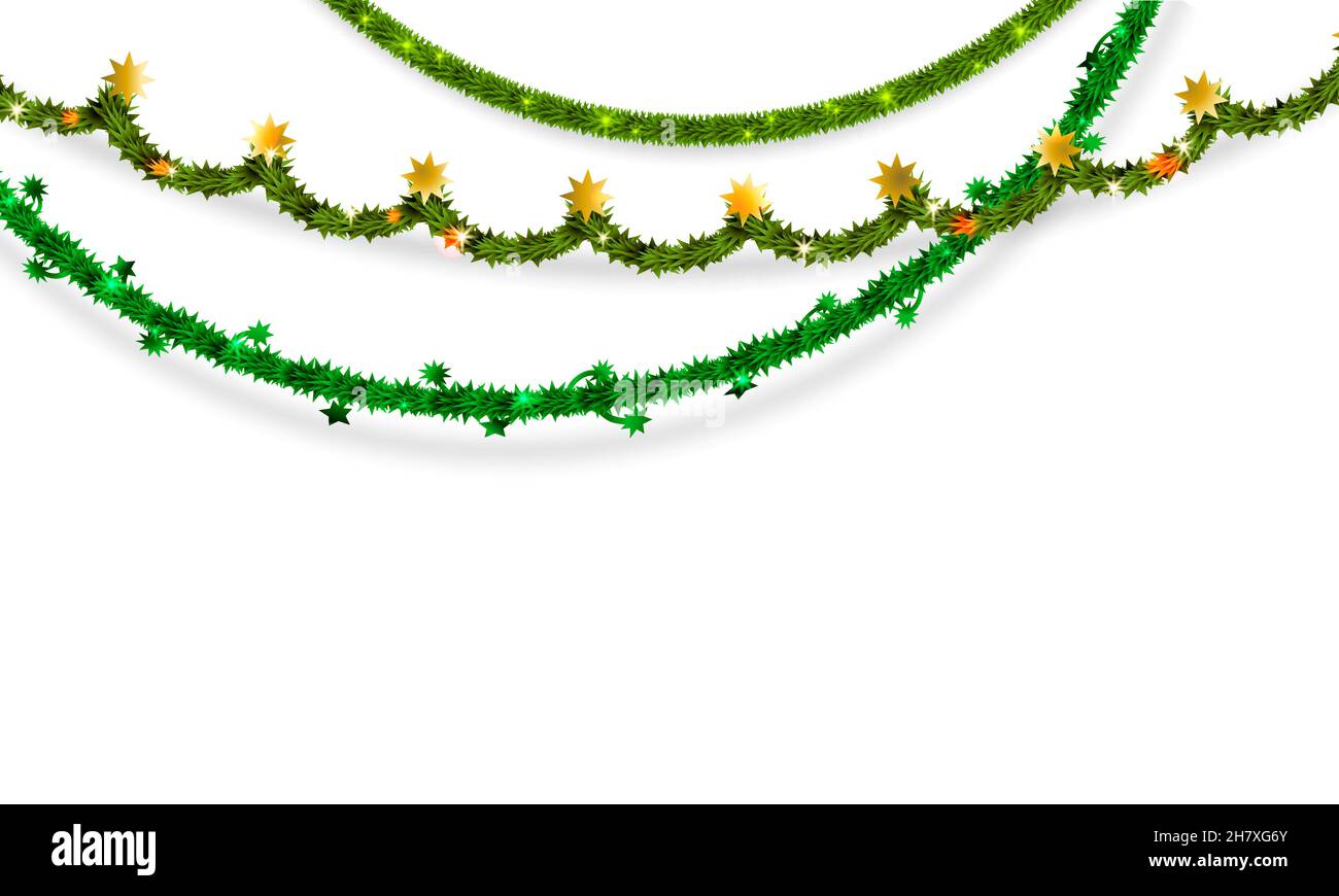 Decorative garlands set Stock Vector Image & Art Alamy