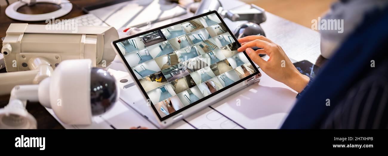 CCTV Security System Alarm Home Office Equipment Stock Photo Alamy