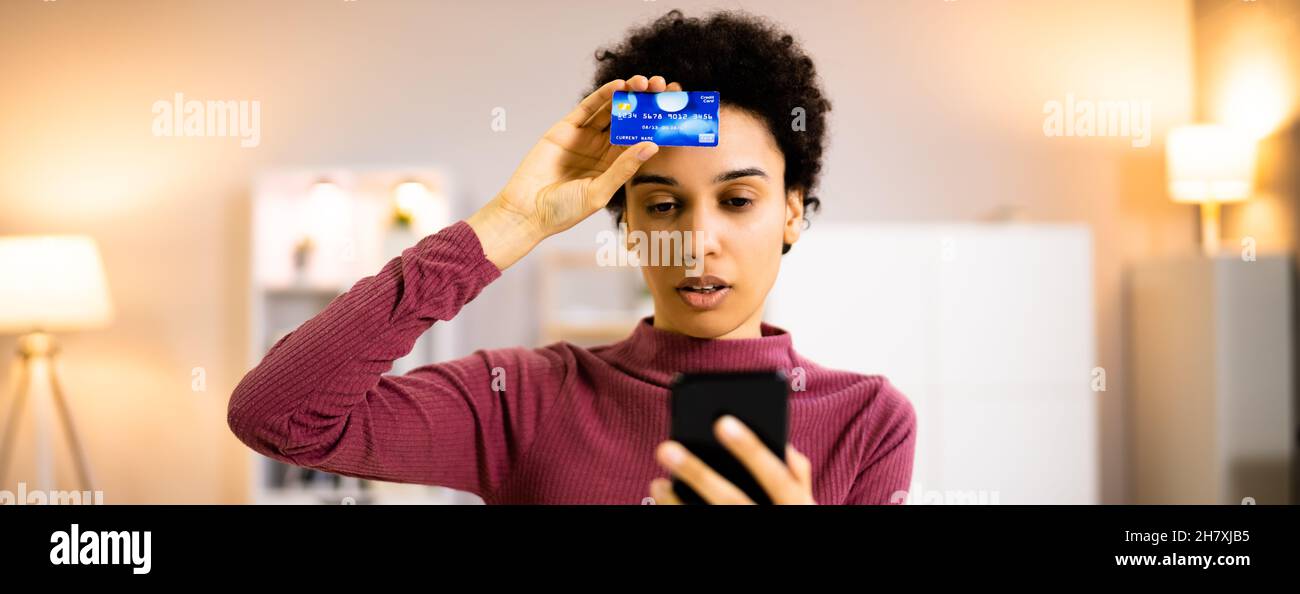 Client Upset About Fraud Transaction With Credit Card Stock Photo