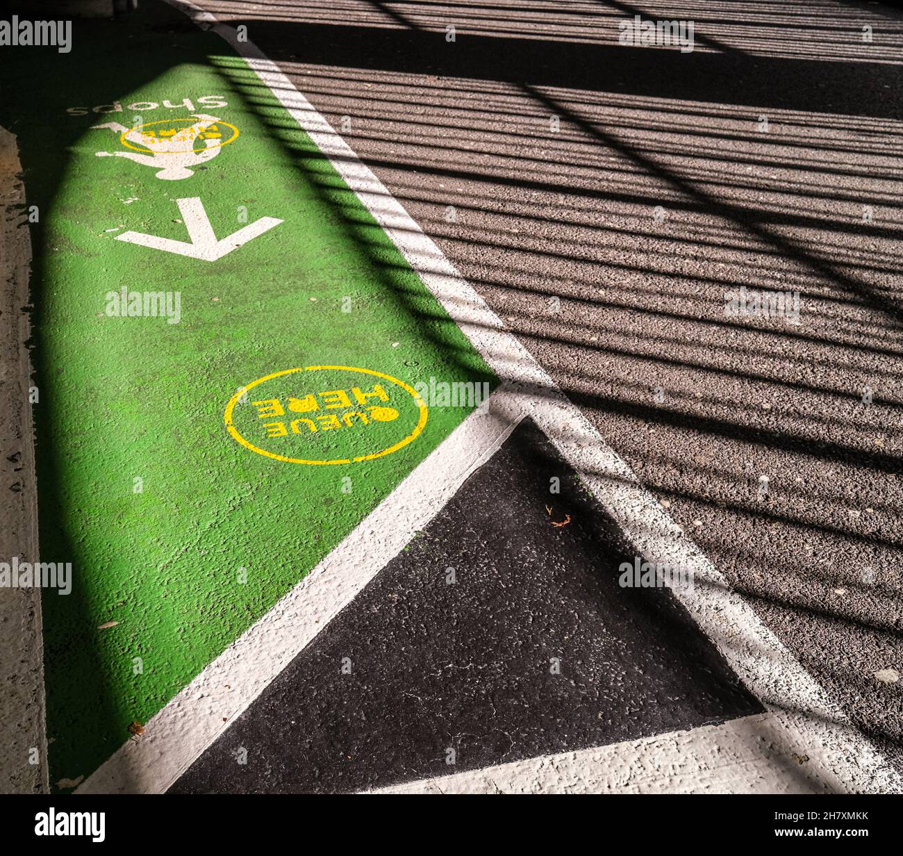 Colourful car parking at Bluewater Shopping centre at Bluewater
