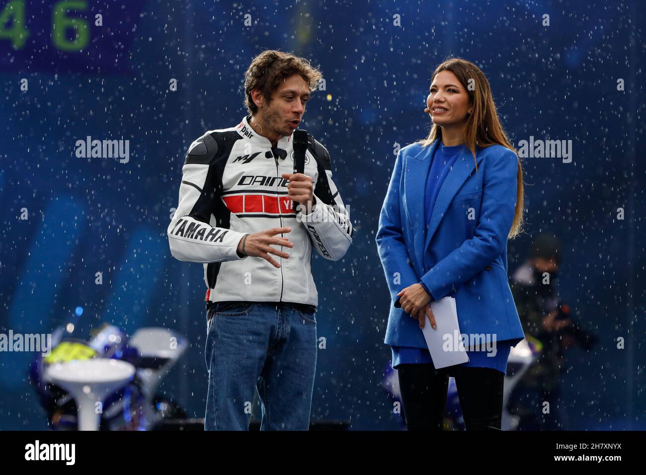 Milan, Italy. 25th Nov, 2021. Valentino Rossi and Federica Masolin (Sky  Sport) during One More Lap, News in Milan, Italy, November 25 2021 Credit:  Independent Photo Agency/Alamy Live News Stock Photo - Alamy