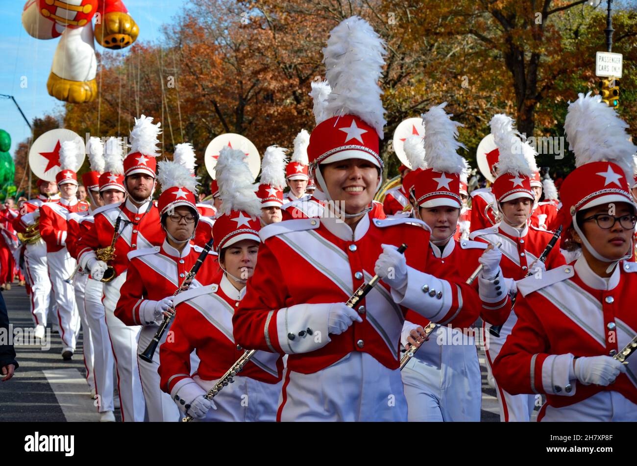 Grogu(aka Baby Yoda) balloon at the 95th Annual Macy's Thanksgiving Day  Parade on November 25, 2021 in New York Stock Photo - Alamy