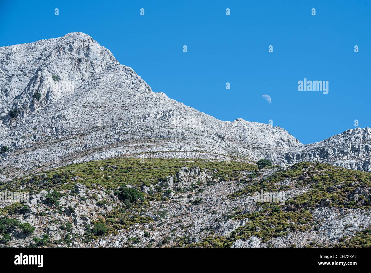 Mount Zas in Naxos Cyclades Greece Stock Photo