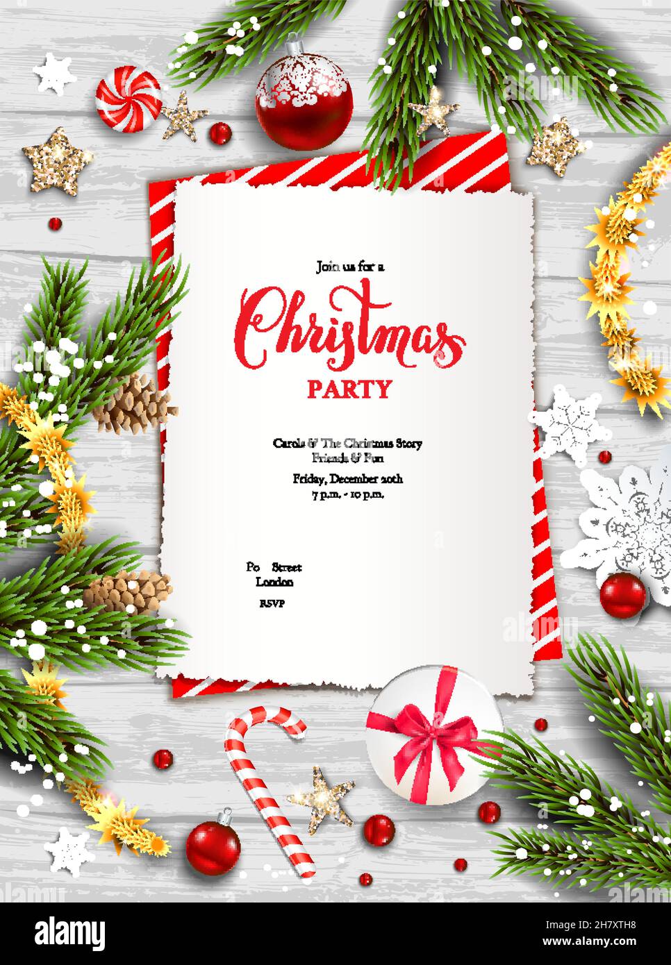 Christmas holiday template Stock Vector Image & Art Alamy