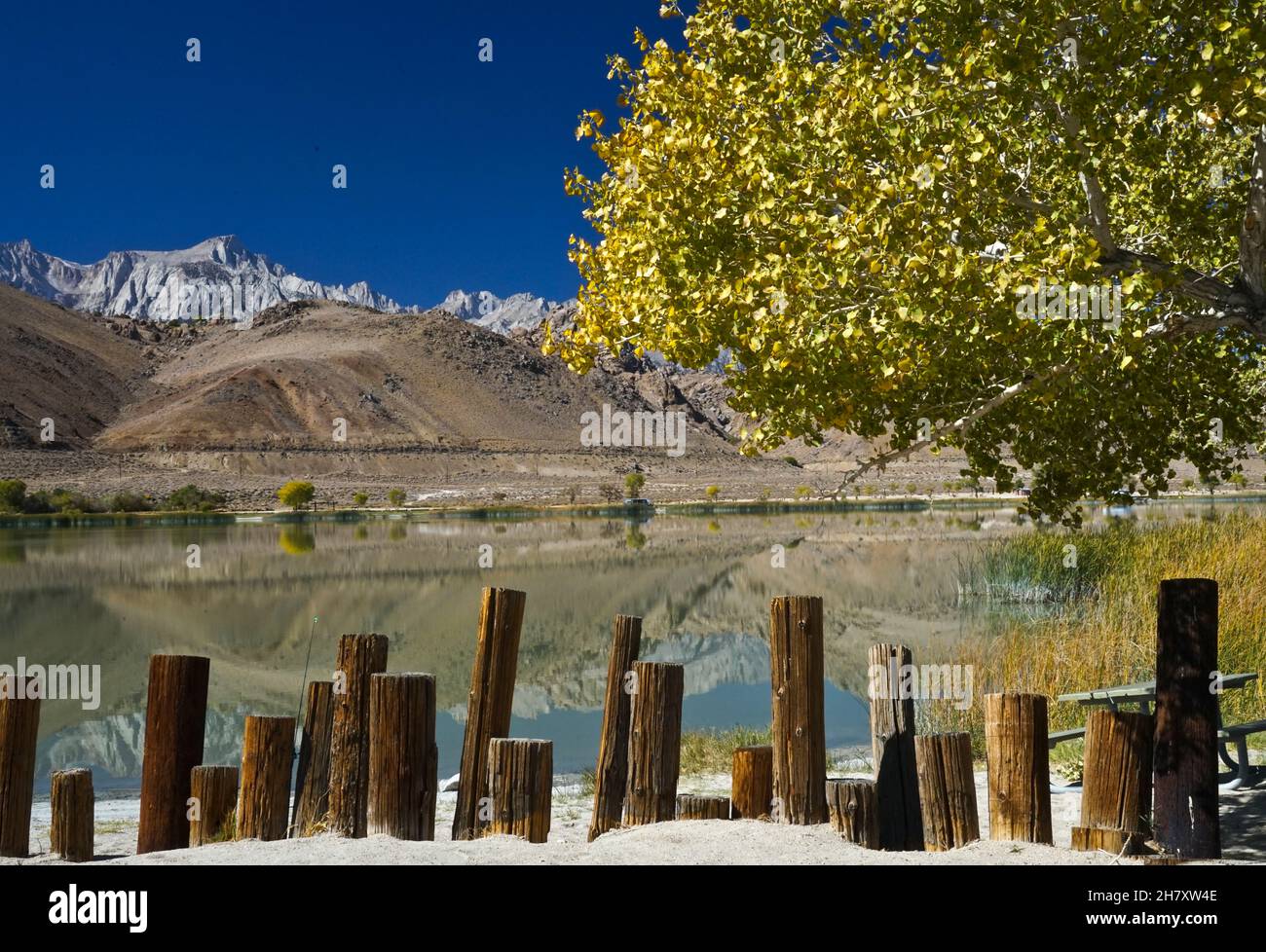 Views of Mt. Whitney from the Owens Valley Stock Photo - Alamy