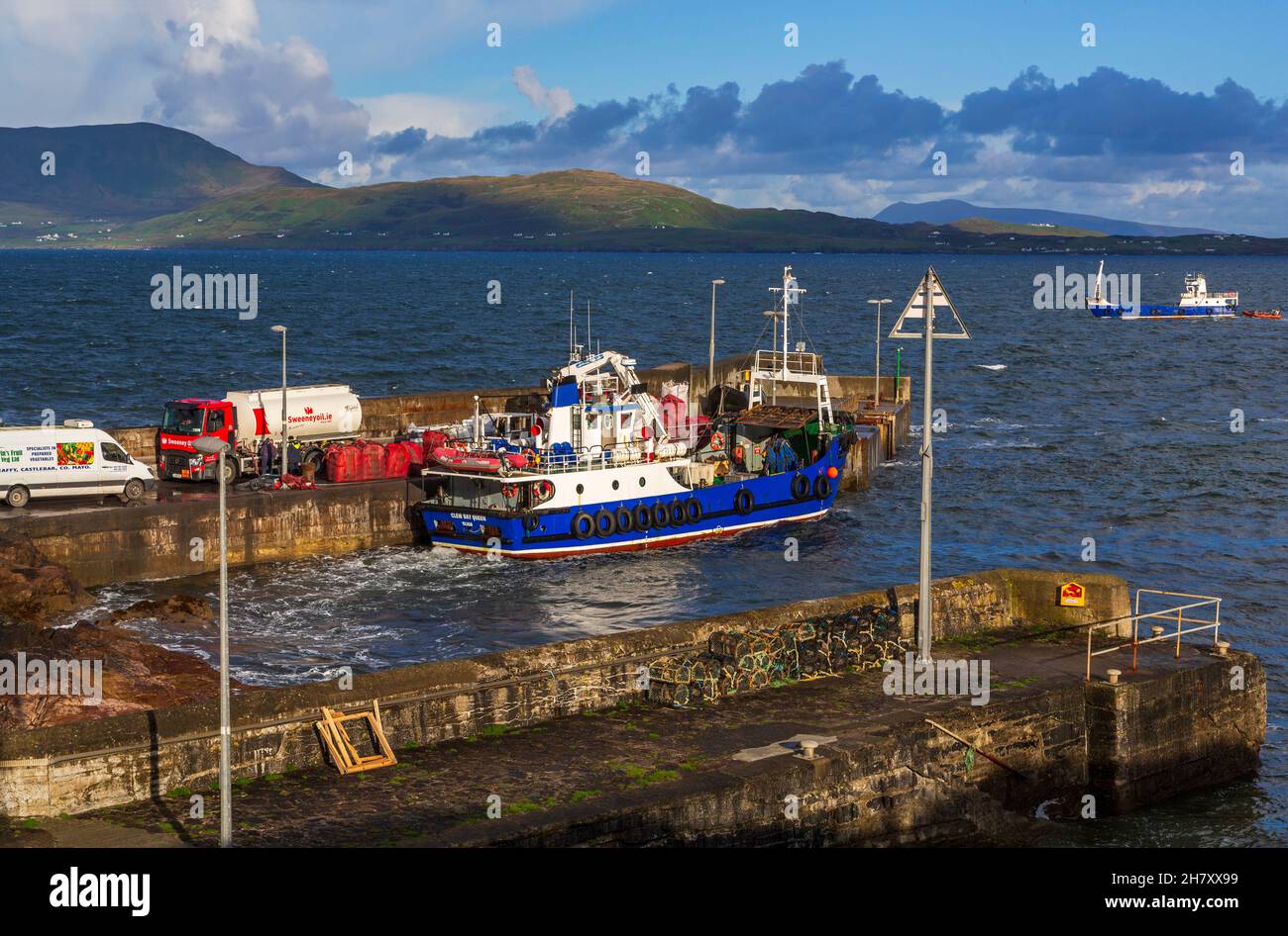 Roonagh Pier, Louisburgh, County Mayo, Ireland Stock Photo