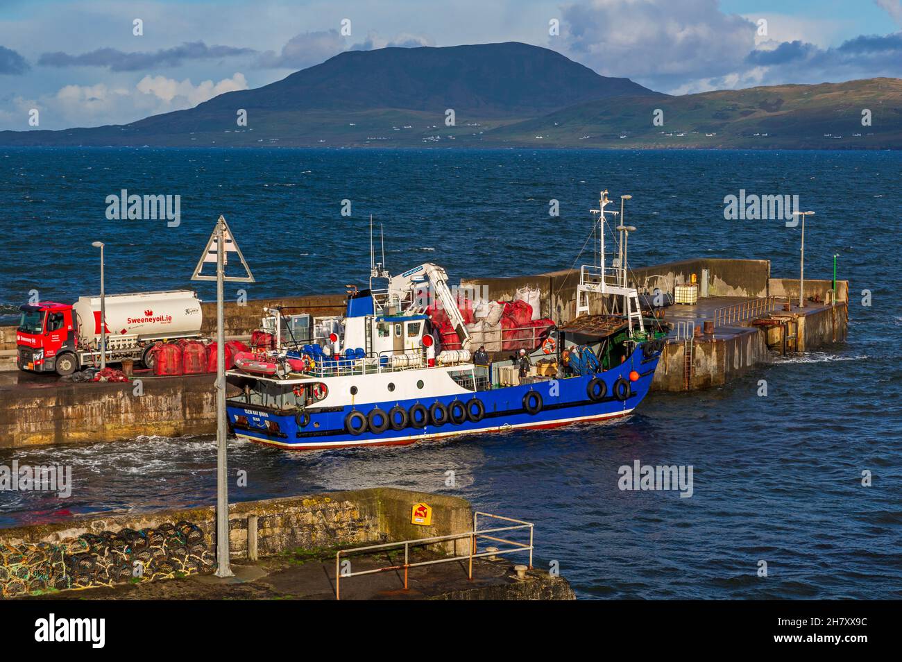 Roonagh Pier, Louisburgh, County Mayo, Ireland Stock Photo