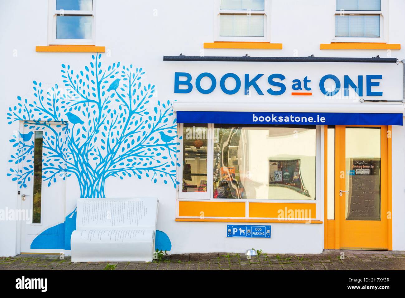 Bookstore, Louisburgh, County Mayo, Ireland Stock Photo