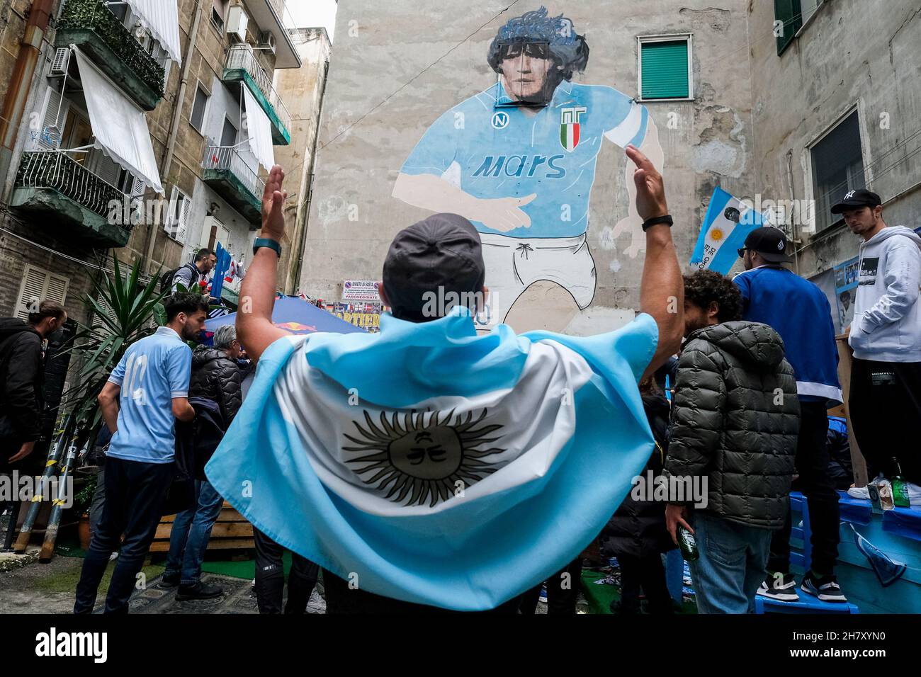Exactly one year after the death of Diego Armando Maradona, Napoli fans