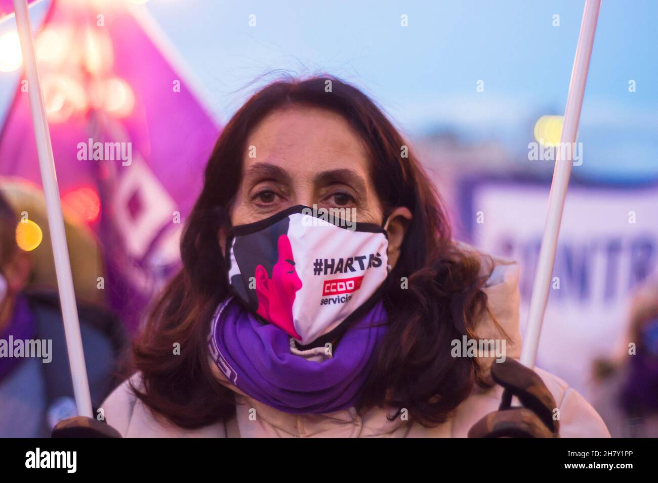 Hundreds of people, mostly women, have taken to the streets this ...