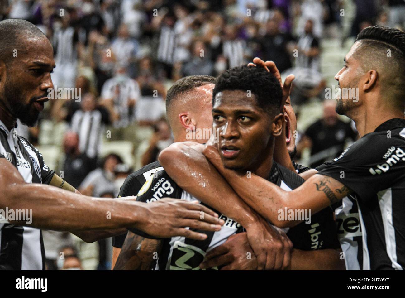 Fortaleza team posed during the game between Corinthians and